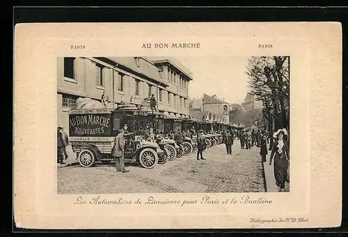 AK Les Automobiles de Livraisons pour Paris et la Banlieue