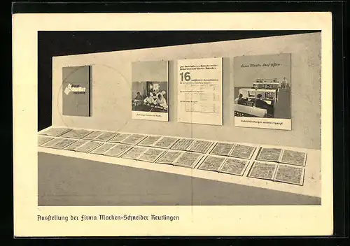 AK Reutlingen, Ausstellung der Firma Marken-Schneider