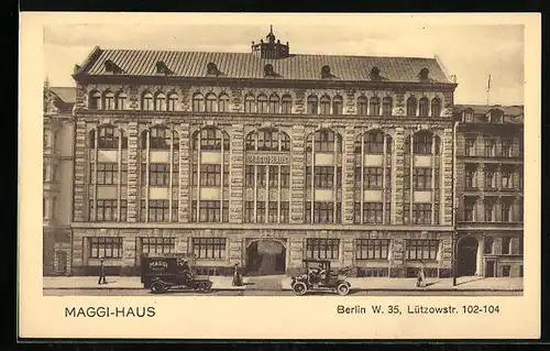 AK Berlin-Tiergarten, Maggi-Haus in der Lützowstr. 102-104