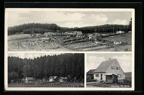 AK Holzhausen / Gablingen, Siedlung Wochen-End mit Handlung Th. Bold