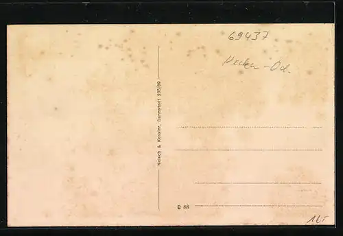 AK Neckargerach i. Baden, Ortspartie mit Anwohnern