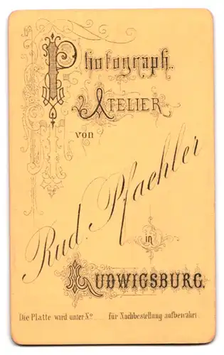 Fotografie Rud. Pfaehler, Ludwigsburg, Herr im Anzug mit Henri Quatre Bart