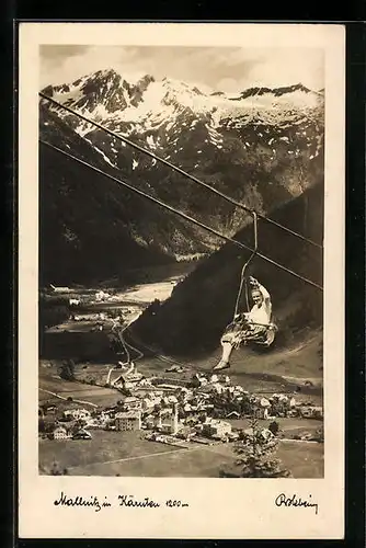 AK Mallnitz, Ortsansicht aus der Vogelschau