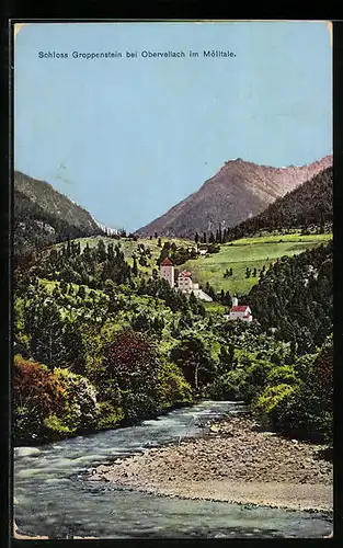 AK Obervellach im Mölltale, Blick auf Schloss Groppenstein