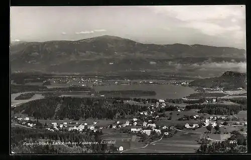 AK Latschach am Faakersee, Ortsansicht aus der Vogelschau