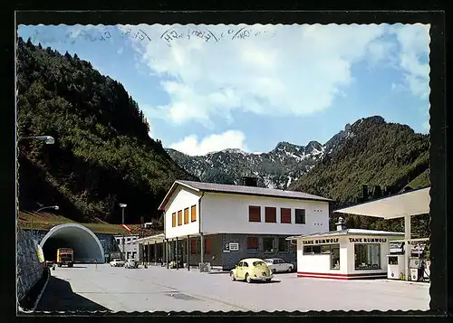AK Loiblpass, Grenzübergang Österreich-Jugoslawien, Tankstelle