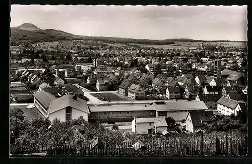 AK Metzingen, Ortsansicht mit Umland