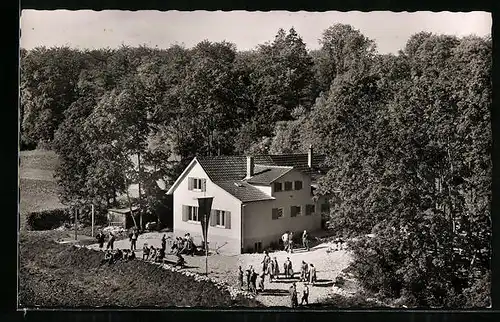 AK Sankt Johann, Naturfreundehaus Rohrauer Hütte am Rutschenfelsen