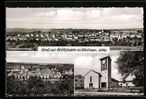 AK Grötzingen /Nürtingen, Schönblicksiedlung, Kath. Kirche