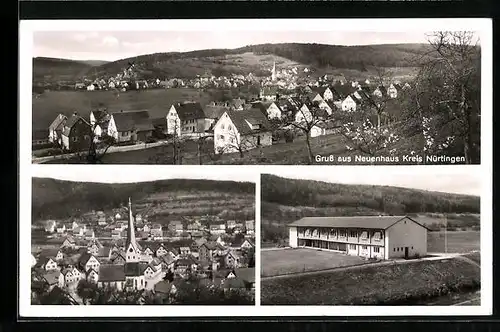 AK Neuenhaus /Nürtingen, Ortsansicht mit Umgebung