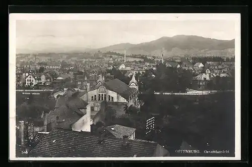 AK Offenburg, Gesamtansicht mit Umland