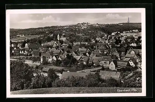 AK Ebersbach /Fils, Panoramaansicht der Ortschaft