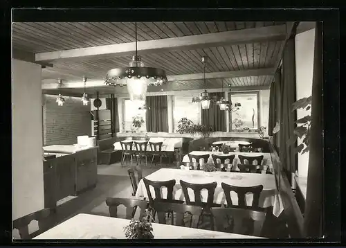 AK Türkheim /Kr. Ulm, Gasthof Rössle E. Hörner, Innenansicht