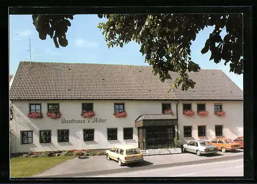 AK Westerheim, Gasthof zum Adler B. Kneer, Wiesensteiger Strasse 29