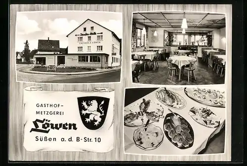 AK Süssen, Gasthof-Metzgerei Löwen E. Kellenbrenz