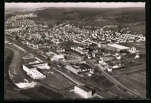 AK Reichenbach /Fils, Ansicht vom Flugzeug aus