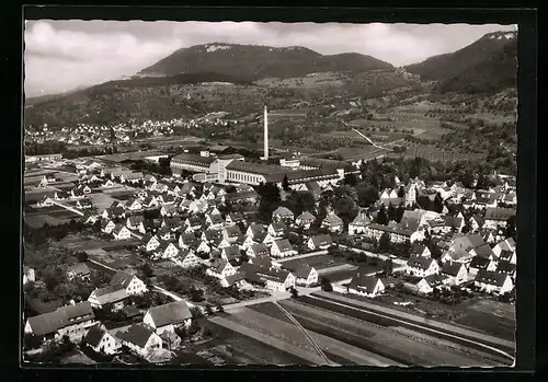 AK Oberlenningen /Teck, Teilansicht, Fliegeraufnahme