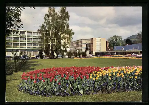 AK Reutlingen, Friedrich-List-Platz mit Parkhotel