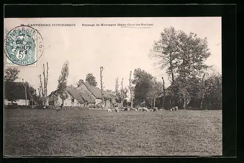 AK Saint-Ours-les-Roches, Paysage de Montagne