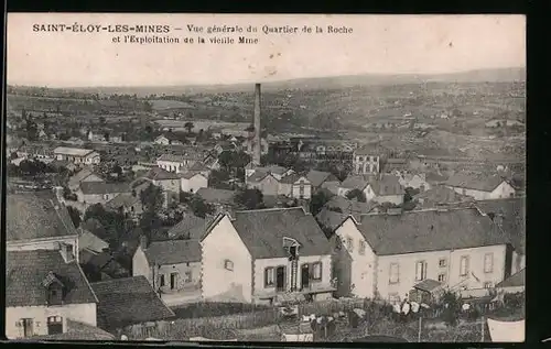 AK Saint-Eloy-les-Mines, Vue generale du Quartier de la Roche