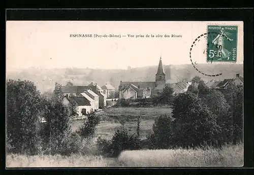 AK Espinasse, Vue prise de la cote des Rivats
