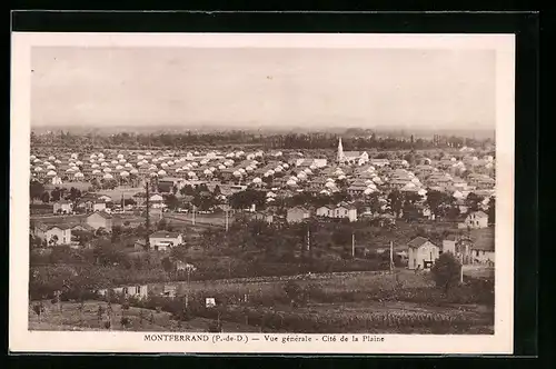AK Montferrand, Vue generale, Cite de la Plaine