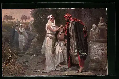 AK Rebekka am Brunnen