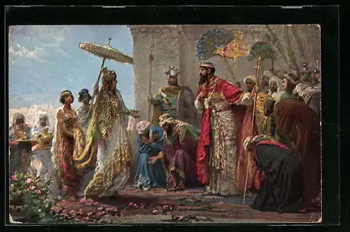 AK Salomo empfängt die Königin von Saba