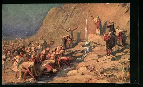 AK Moses schlägt Wasser aus dem Felsen