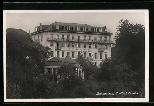 AK Rheinfelden, Soolbad Schützen mit Nebengebäude