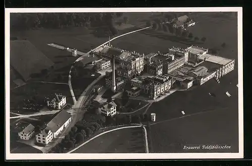AK Rheinfelden, Brauerei Feldschlösschen, Fliegeraufnahme