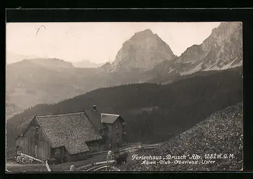 AK Uster, Ferienhaus Brusch des Alpen-Club-Oberland