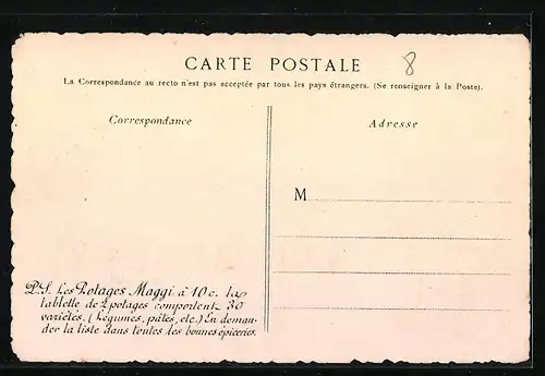 Künstler-AK Tournon, Vue du Chateau