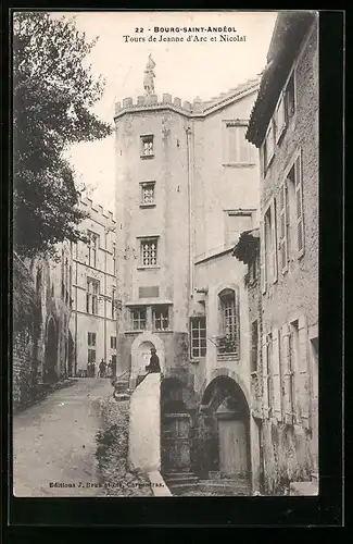 AK Bourg-Saint-Andéol, Tours de Jeanne d`Arc et Nicolai