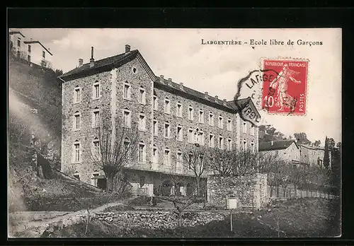 AK Largentière, Ecole libre de Garcons