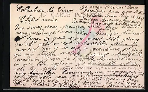 AK Colombier-le-Vieux, Cafe Entressangles