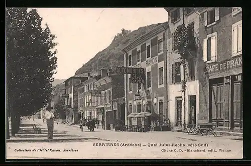AK Serrières, Quai Jules Roche, Hotel Ravon