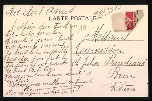 AK Serrières, Quai Jules Roche, Hotel Ravon