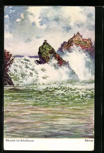 AK Schaffenhausen, Rheinfall, Wasserfall