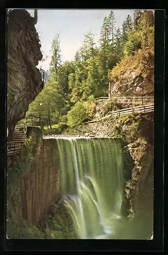 AK Dornbirn, 1. Wasserfall, Rappenlochschlucht