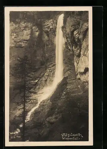 AK Alploch, Blick auf Wasserfall