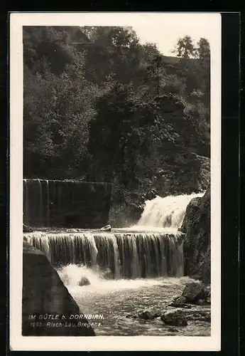 AK Im Gütle b. Dornbirn, Risch-Lau, Bregenz, Wasserfall