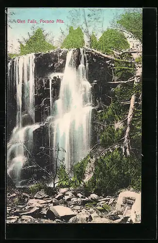AK Pocono Mts., Glen Falls, Wasserfall