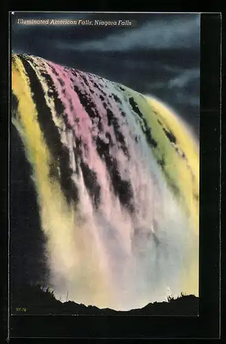 AK Niagara Falls, illuminated, Wasserfall