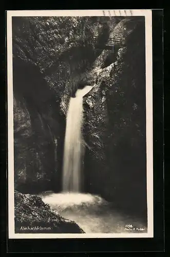 AK Wasserfall in der Almbachklamm