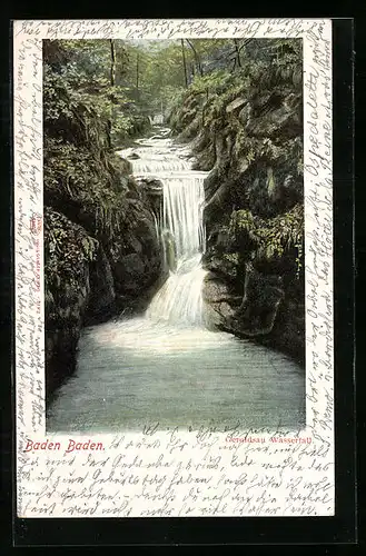 AK Baden Baden, Geroldsau, Wasserfall