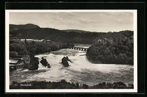 AK Rheinfall aus der Vogelschau