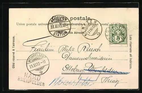 AK Winterthur, Ansichten des Walkeweiher