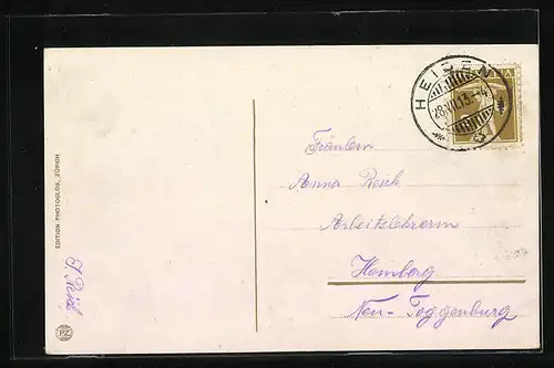 AK Heiden, Ortsansicht mit Bodensee