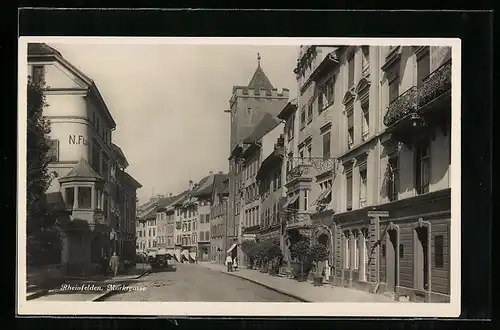 AK Rheinfelden, Blick in die Marktgasse, Strassenpartie